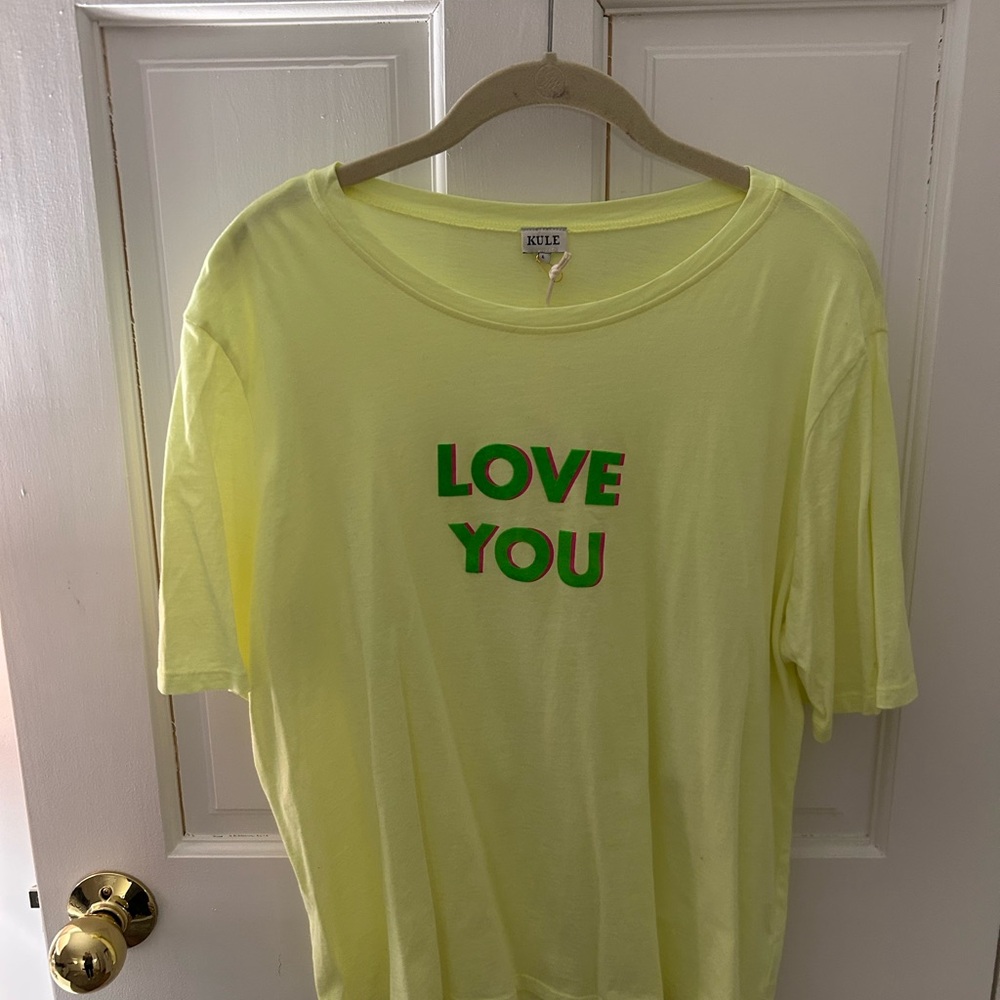 FINAL PRICE. KULE Light Yellow Tee